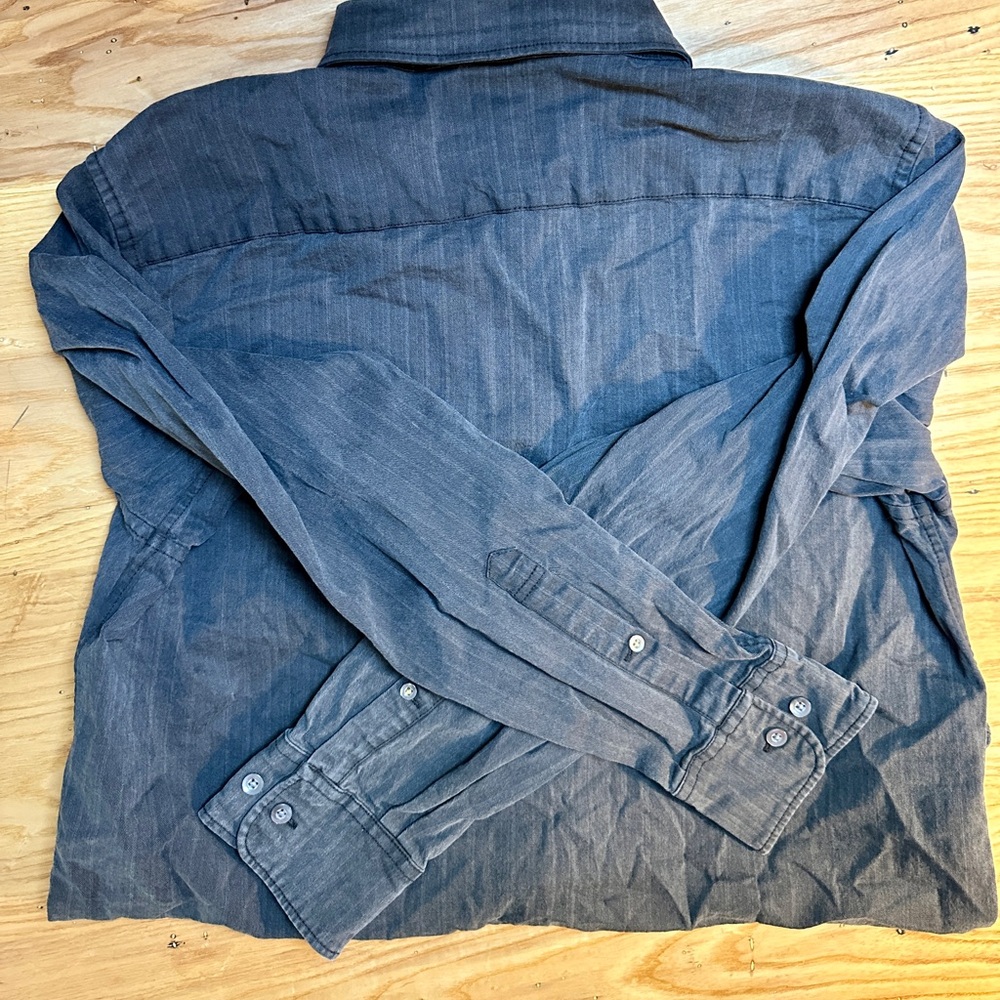 Bonobos - Denim Button Down - Black - Large - image 2